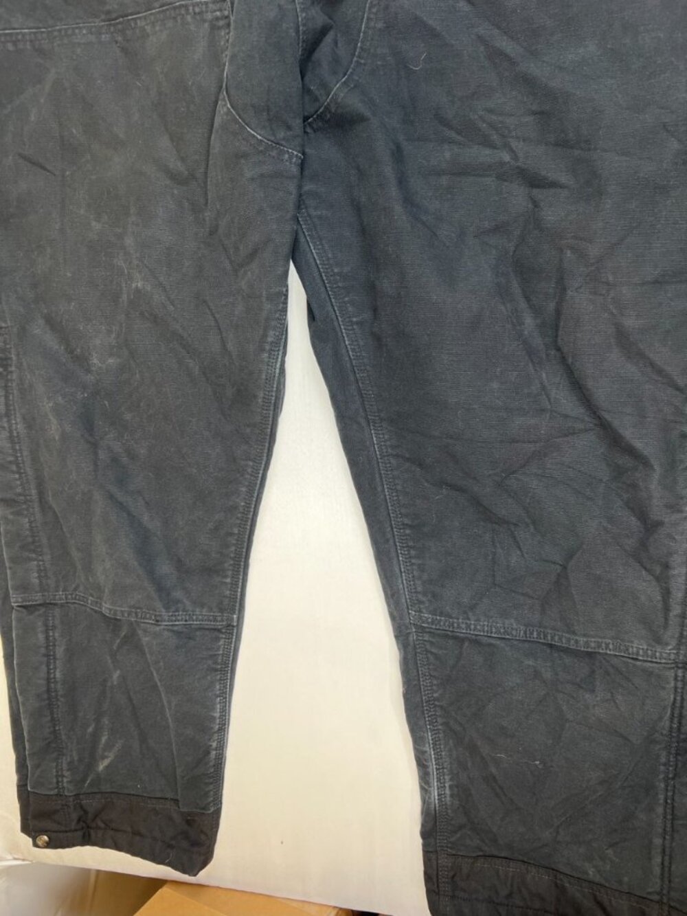 Carhartt Mens 4XL Tall Black Loose Fit Overalls Bibs Heavy Duty Workwear - Picture 4 of 5